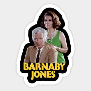 Barnaby Jones - Buddy Ebsen, Lee Meriwether Sticker